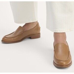 Everlane The Modern Leather Loafer Slip On Comfort Flat Shoes Stacked Heel 7.5